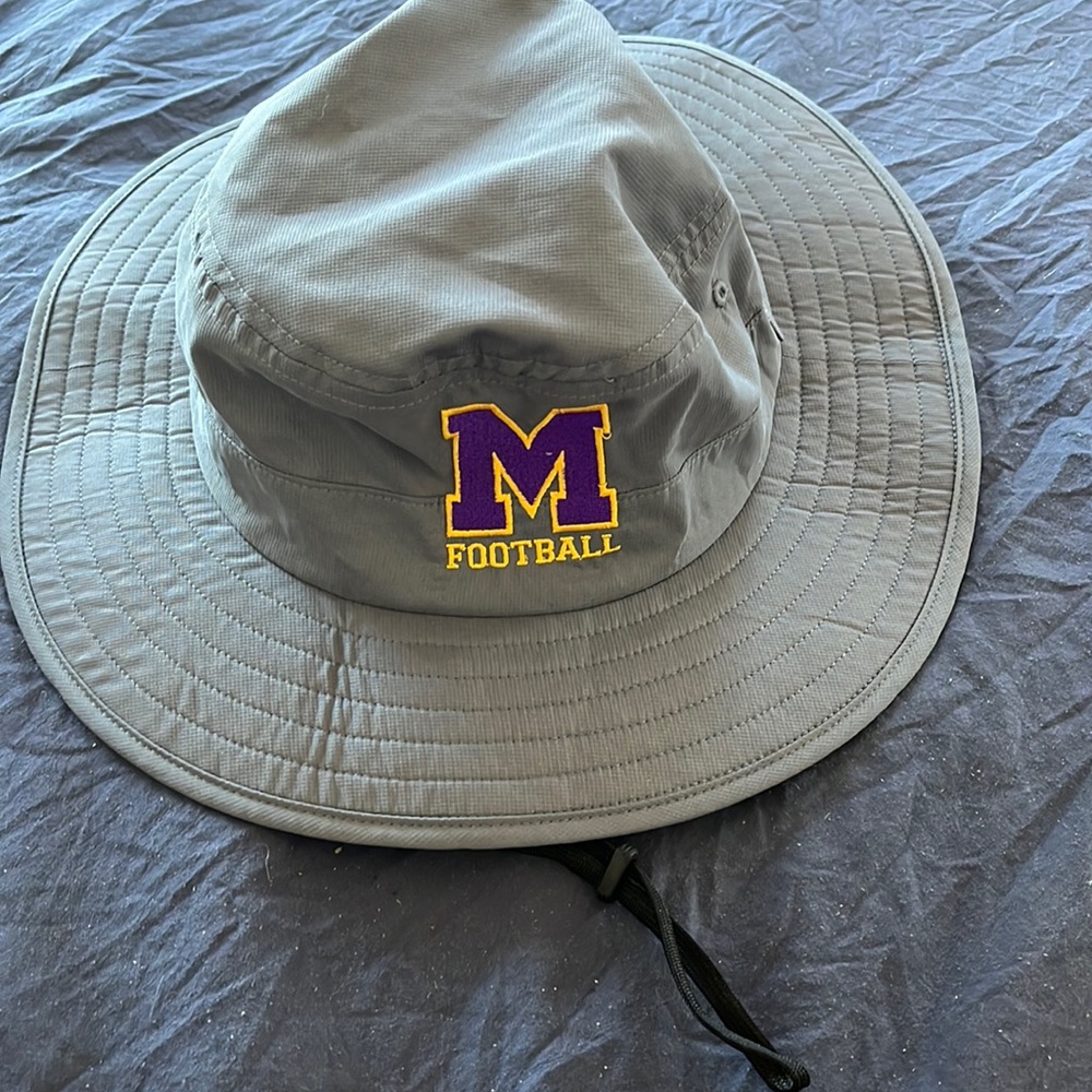 Richardson Boonie Sun Hat grey Vented Chin Strap Adjustable Minnesota football